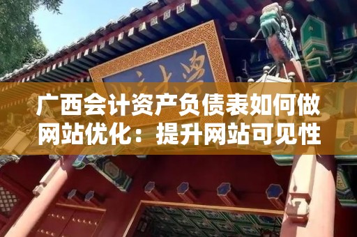 广西会计资产负债表如何做网站优化：提升网站可见性与用户体验的策略