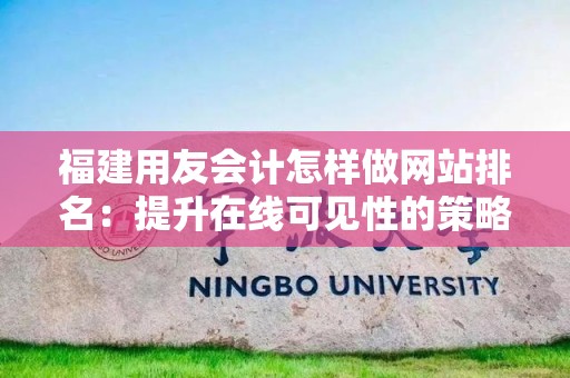 福建用友会计怎样做网站排名：提升在线可见性的策略